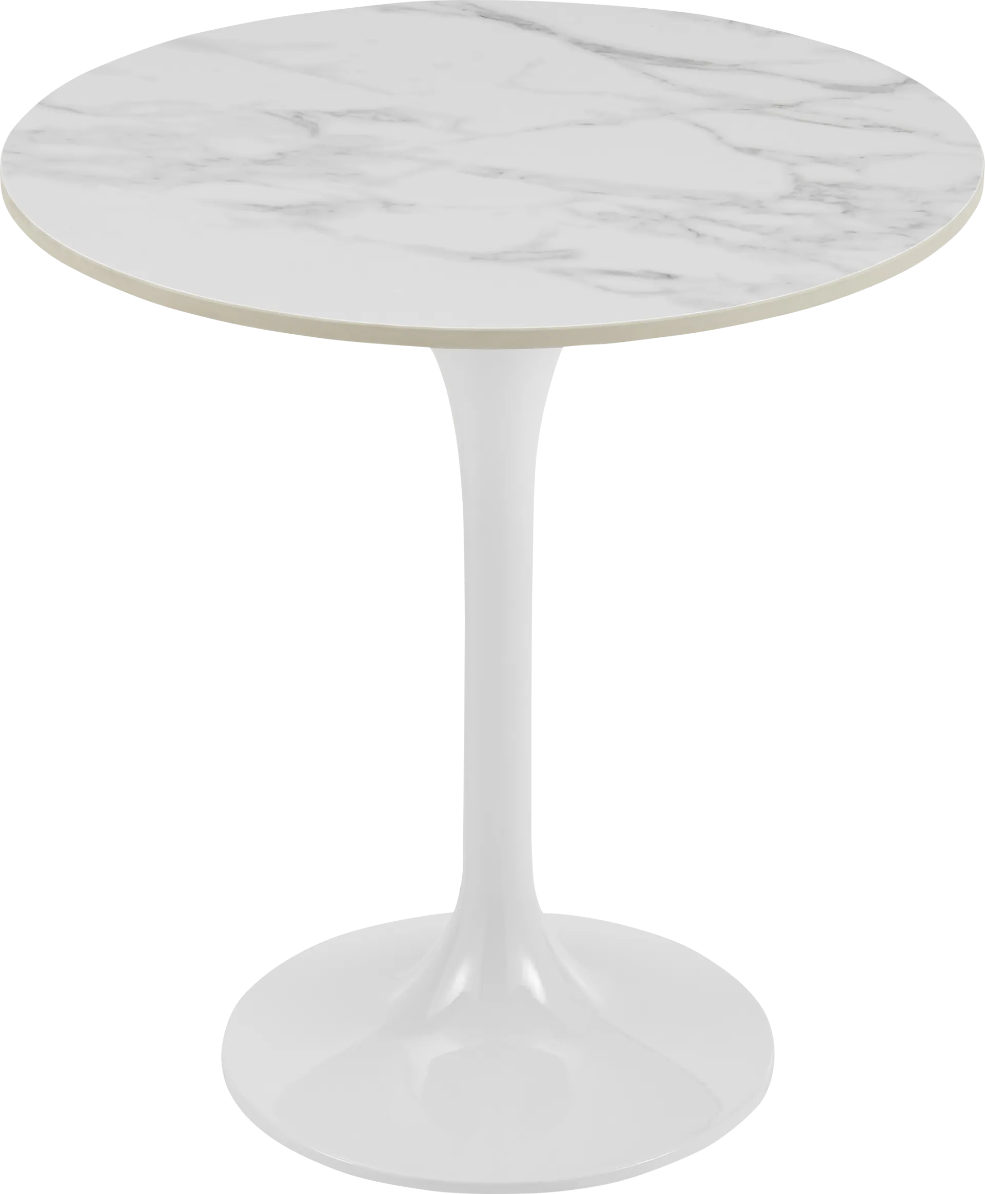 Bruine II White End Table - Image 1
