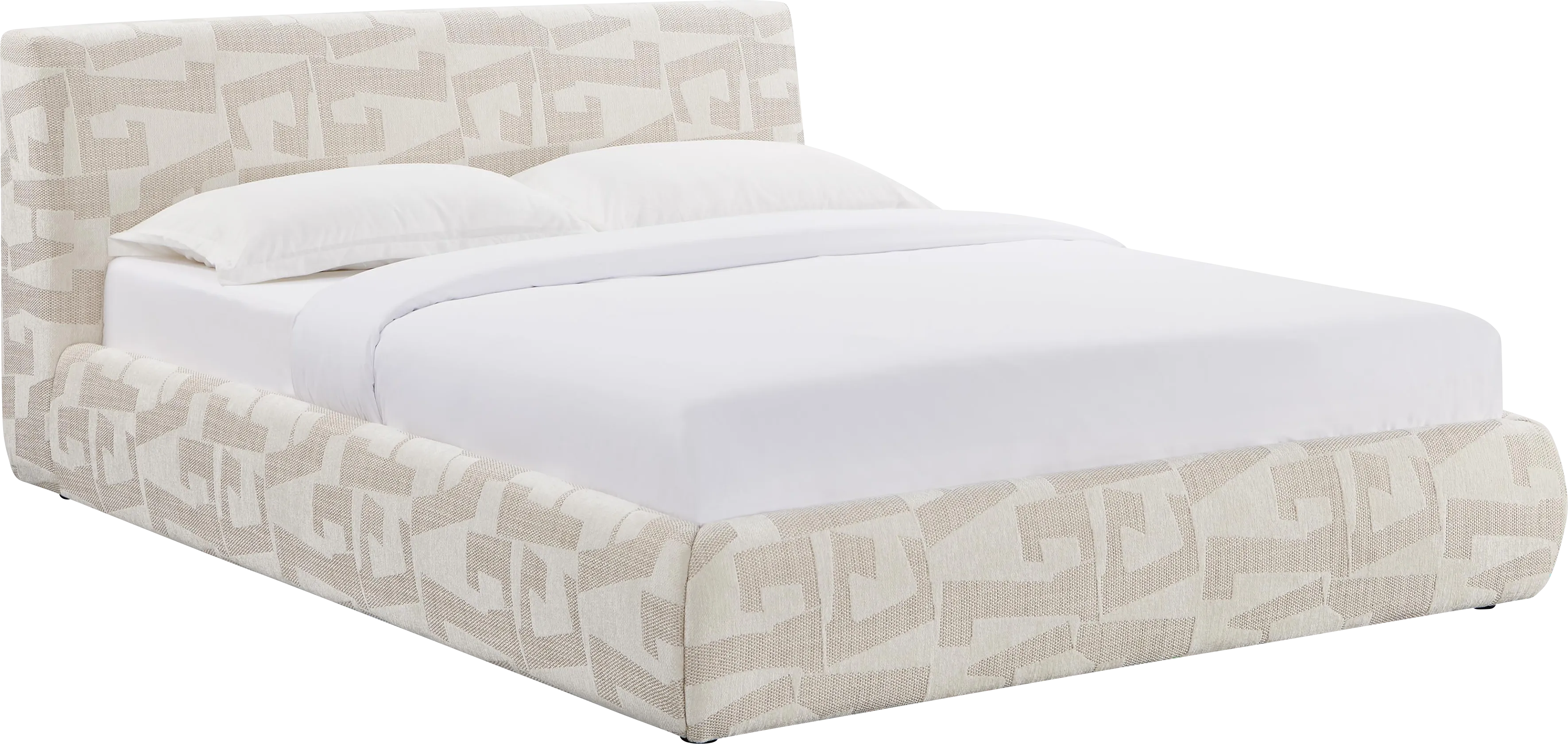 Forswall II Cream Queen Bed - Thumbnail - Image 1