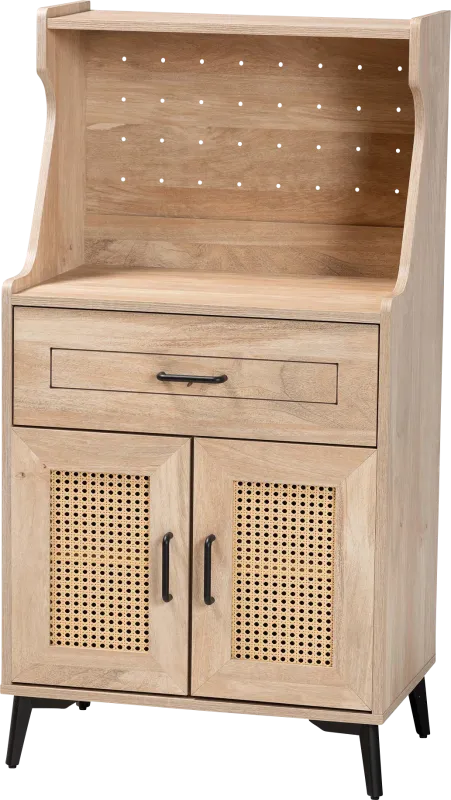 Meiney Brown Kitchen Cabinet