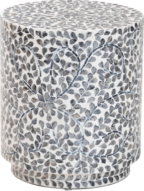 Hannaiy White and Black Stool