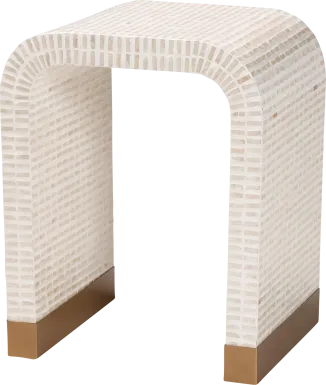 Skihi White End Table