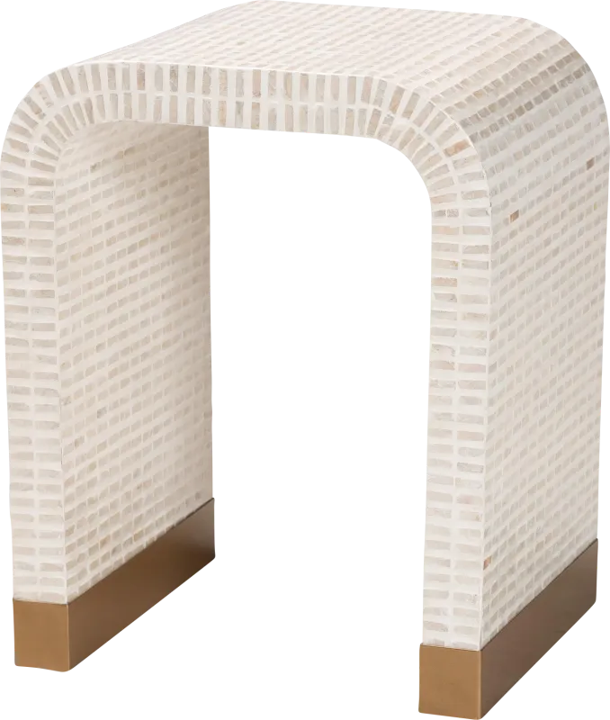 Skihi White End Table