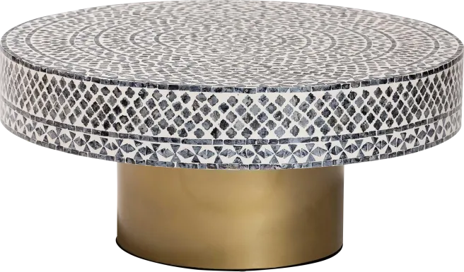 Hildrethy Gold Cocktail Table