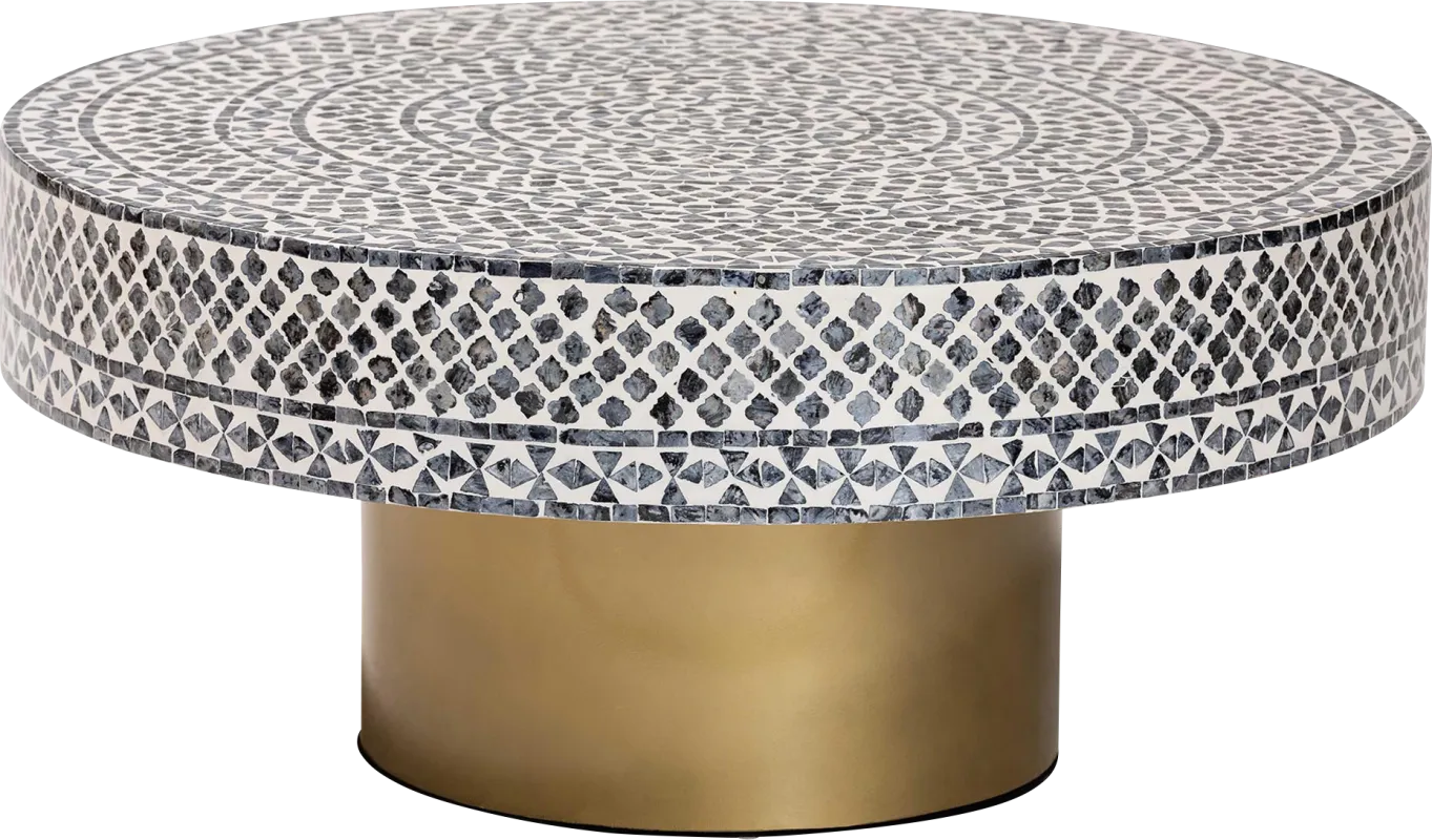 Hildrethy Gold Cocktail Table