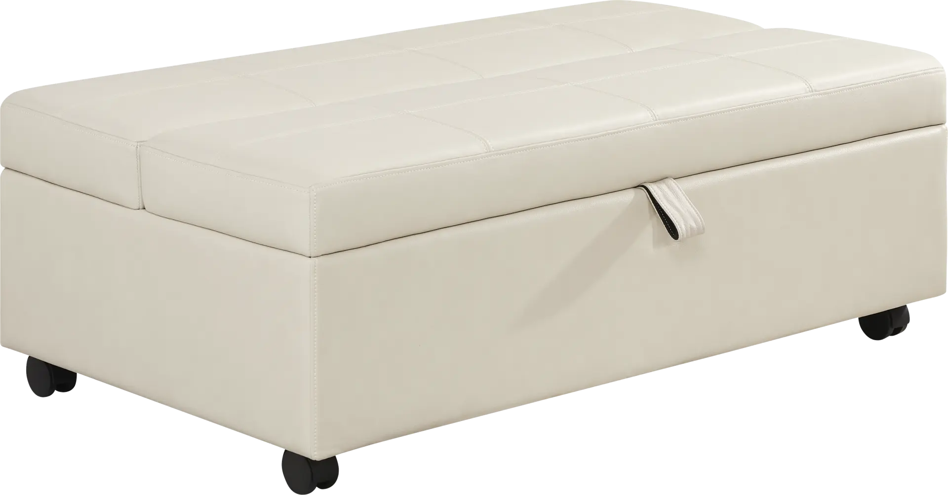 Parker Cream Folding Sleeper Ottoman