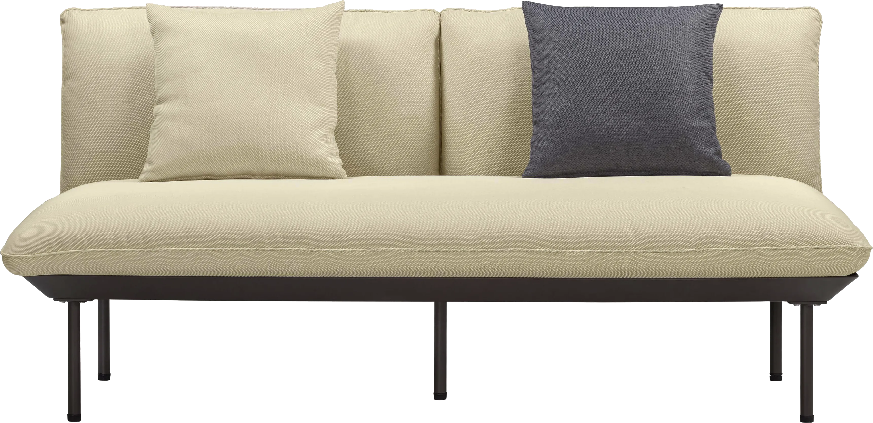 Outdoor Laurine Beige Loveseat - Thumbnail - Image 1