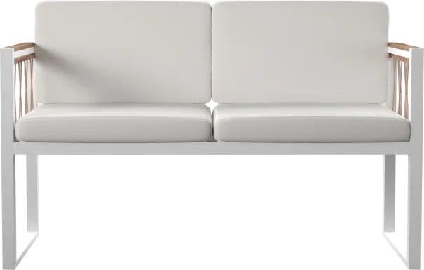 Outdoor Aldwell White Loveseat