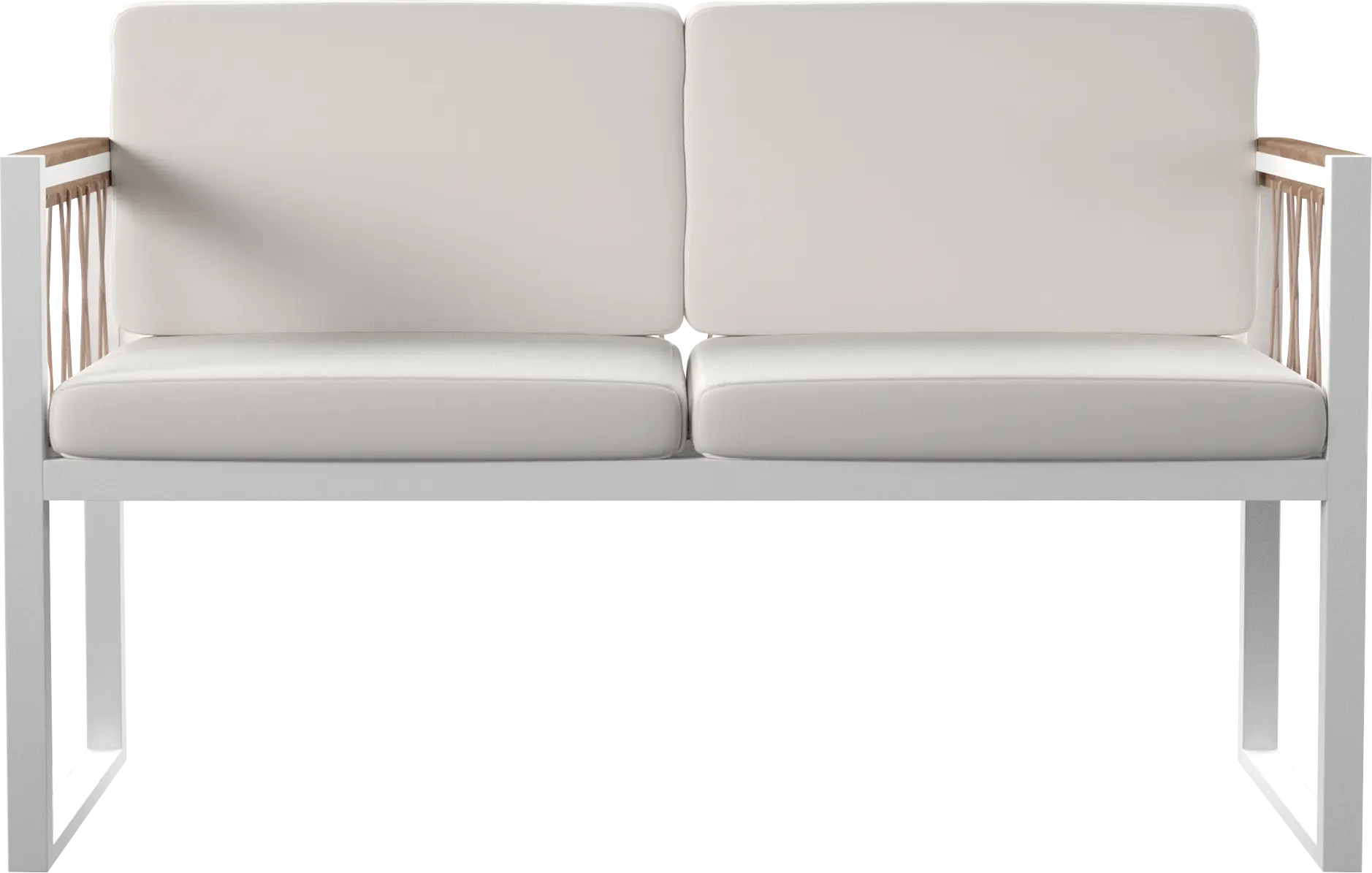 Outdoor Aldwell White Loveseat