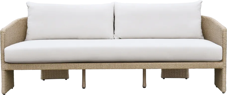Outdoor Bresnahan Cream Sofa