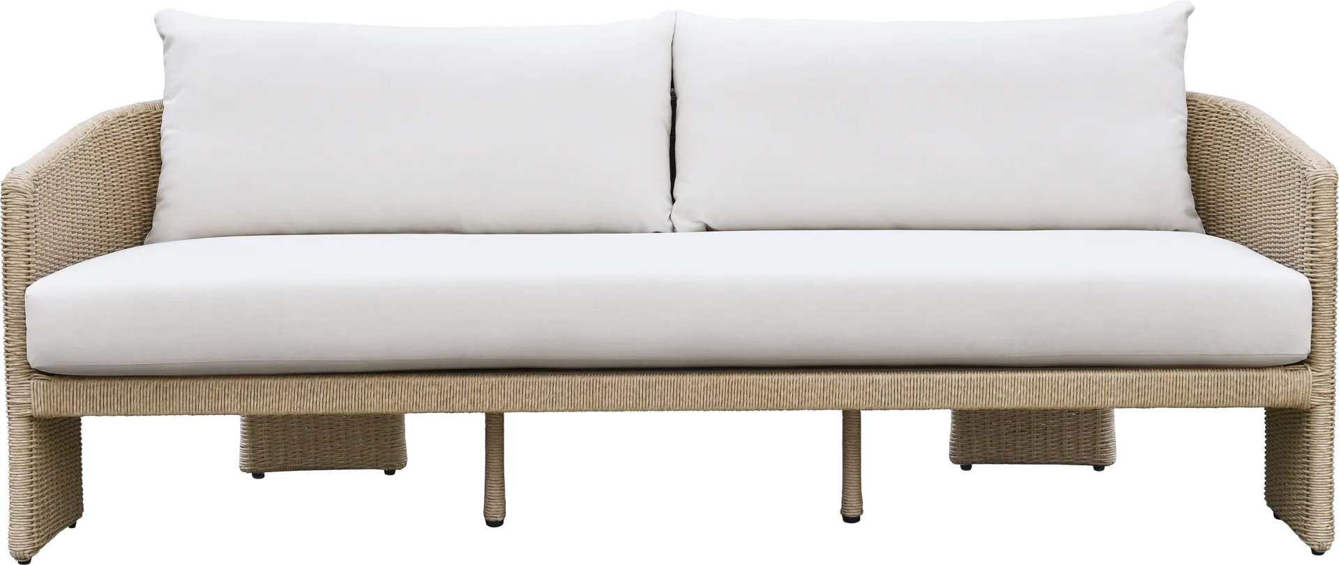 Outdoor Bresnahan Cream Sofa - Image 1