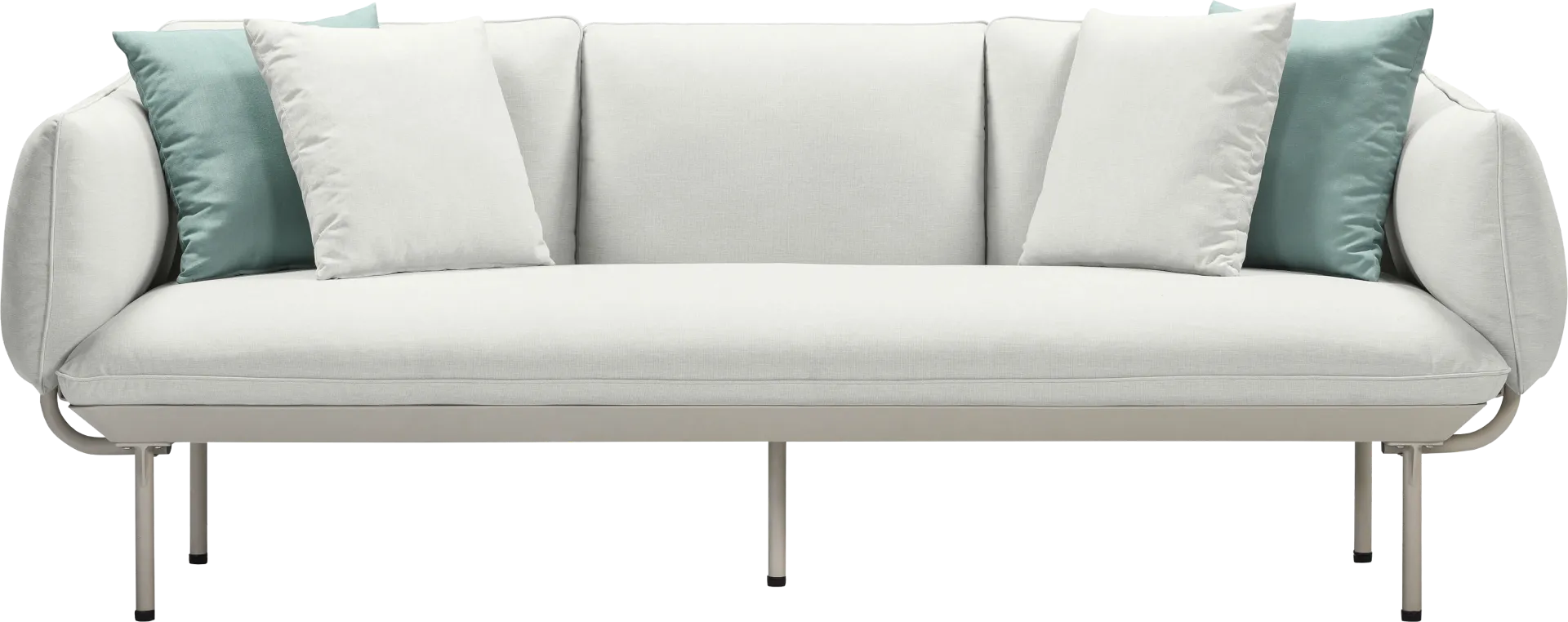 Outdoor Laurine Light Gray Sofa - Image 1
