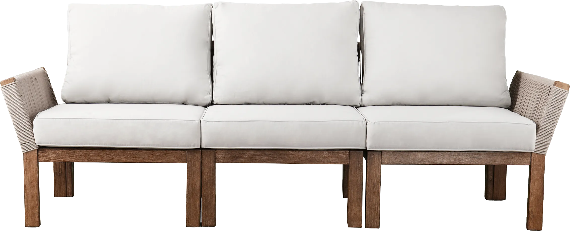 Pershington White Outdoor Sofa - Thumbnail - Image 1