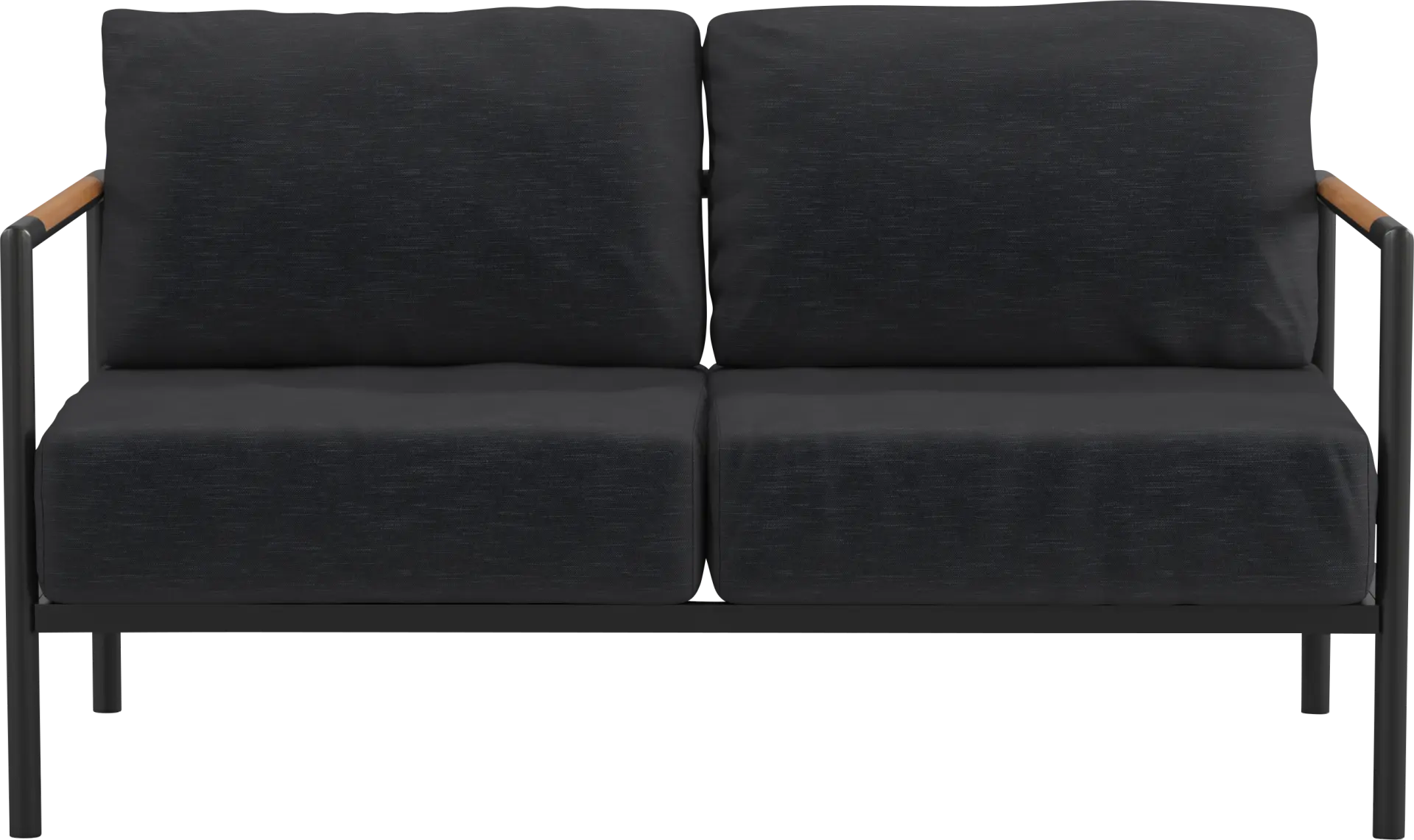 Outdoor Annelan Black Loveseat