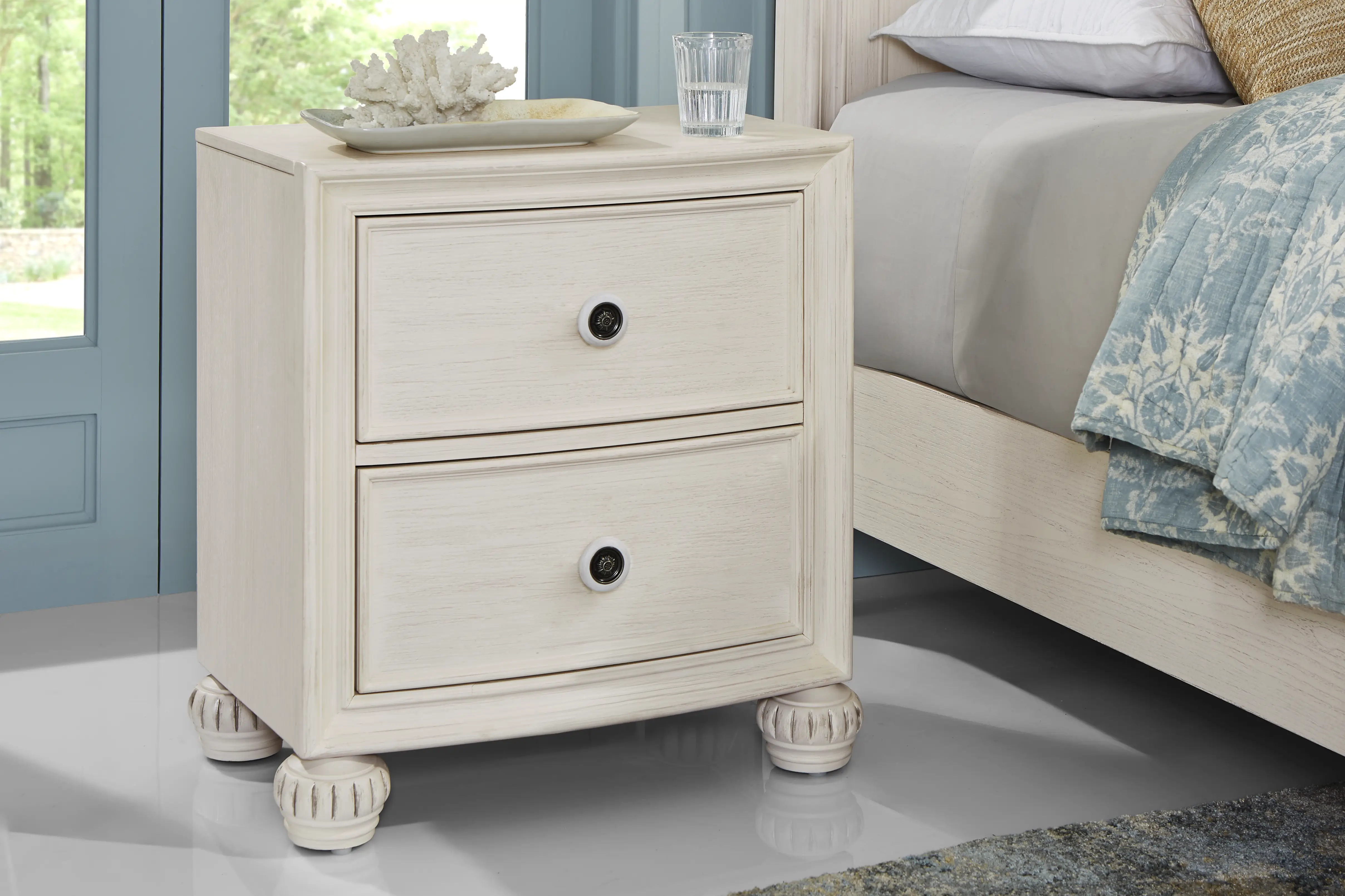 Augustine White Nightstand - Thumbnail - Image 2