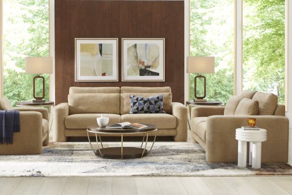Newton Camel Loveseat