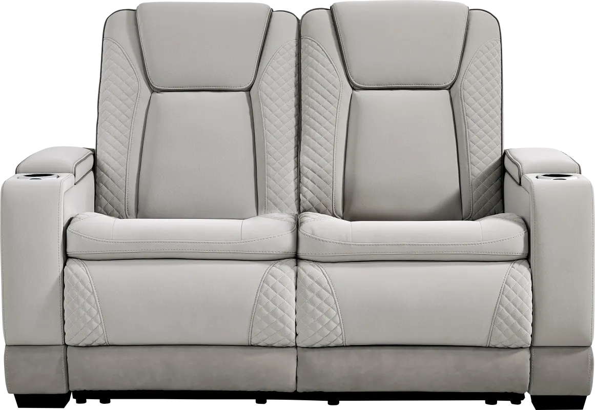 Donovan Park Gray Loveseat