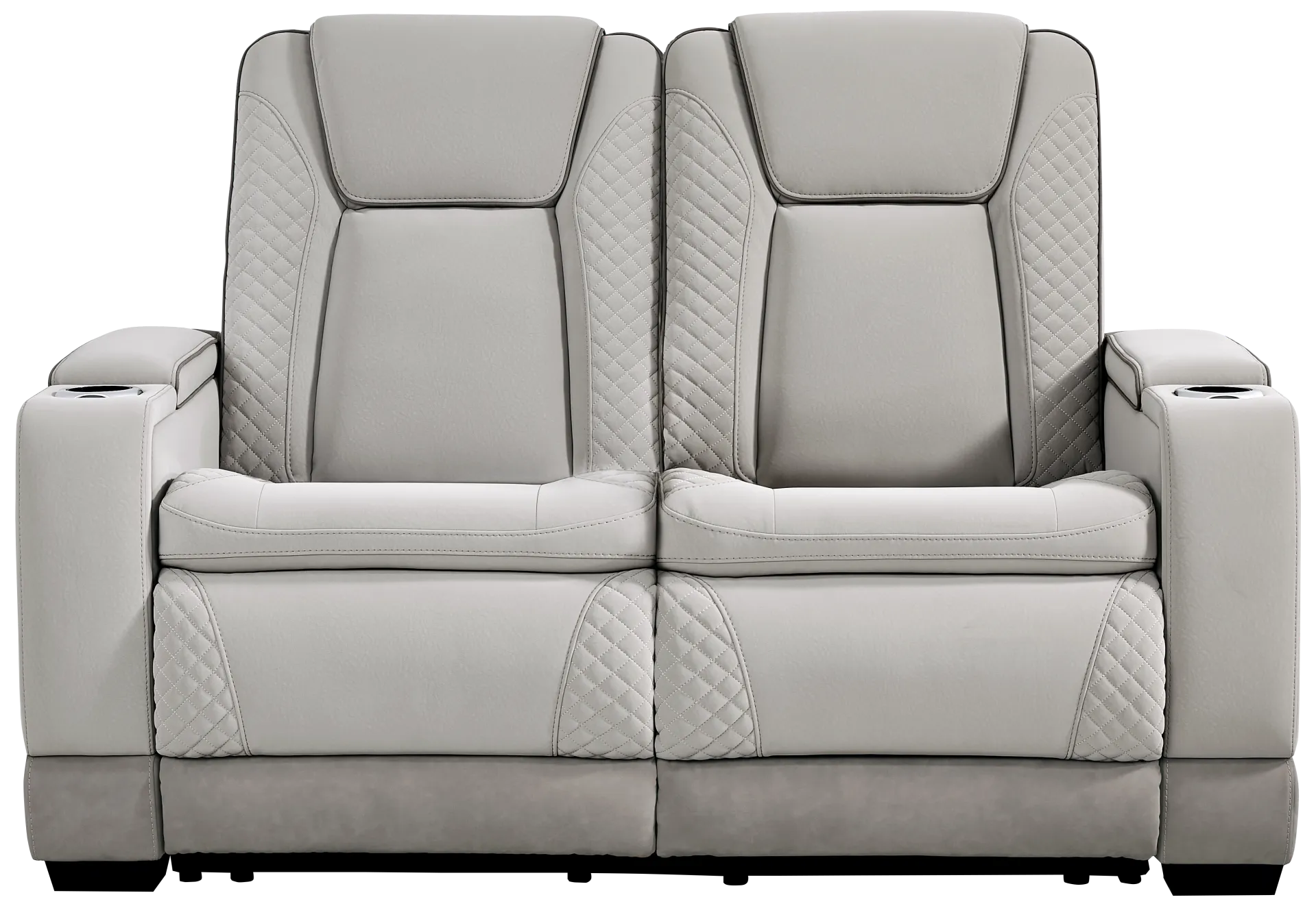 gray loveseat