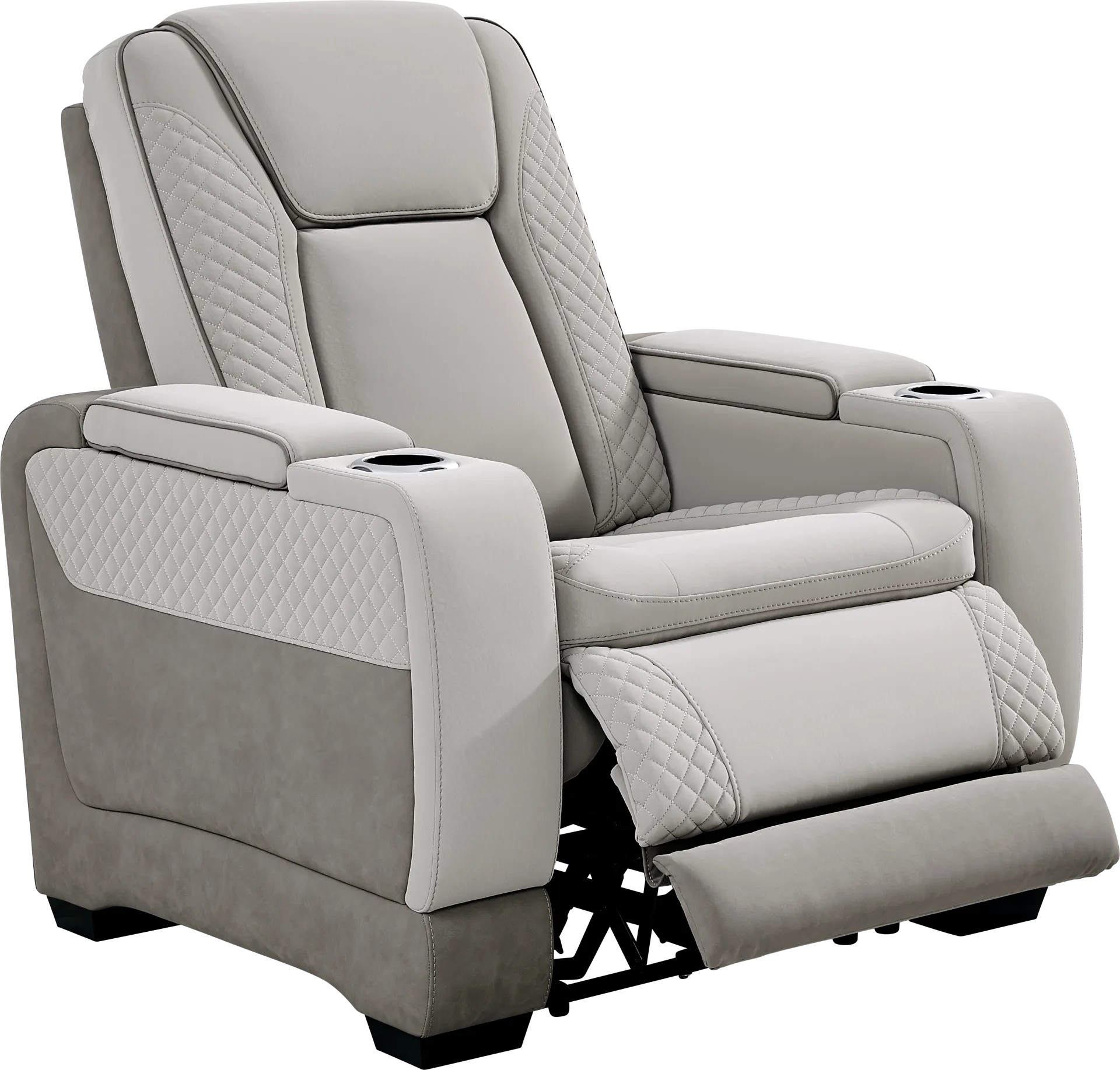 Donovan Park Gray 8 Pc Dual Power Reclining Living Room - Image 18