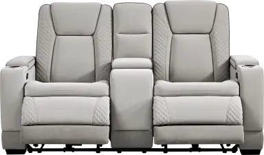 dual power console loveseat