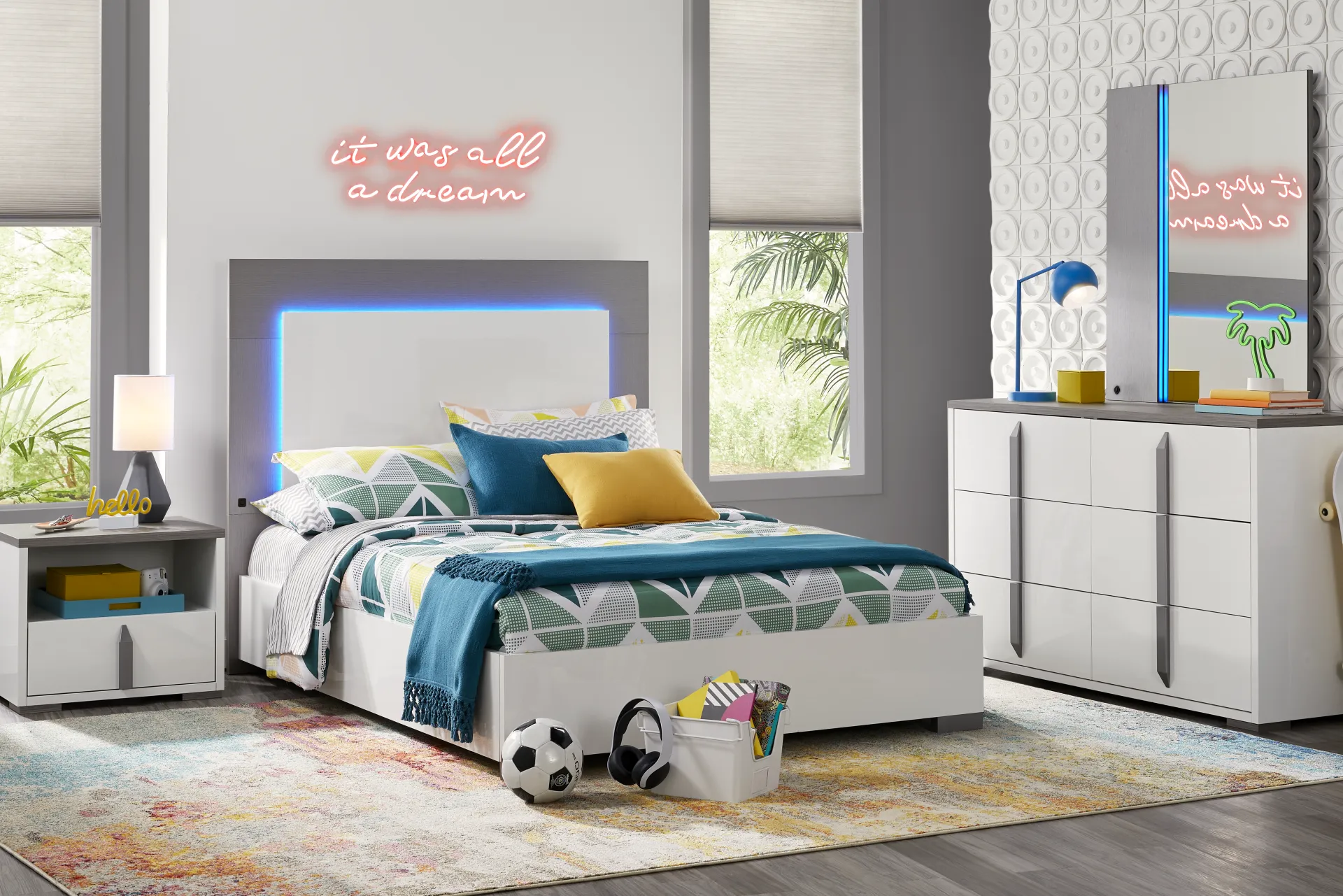 Kids Park Peak White Full Panel Bed - Image 2