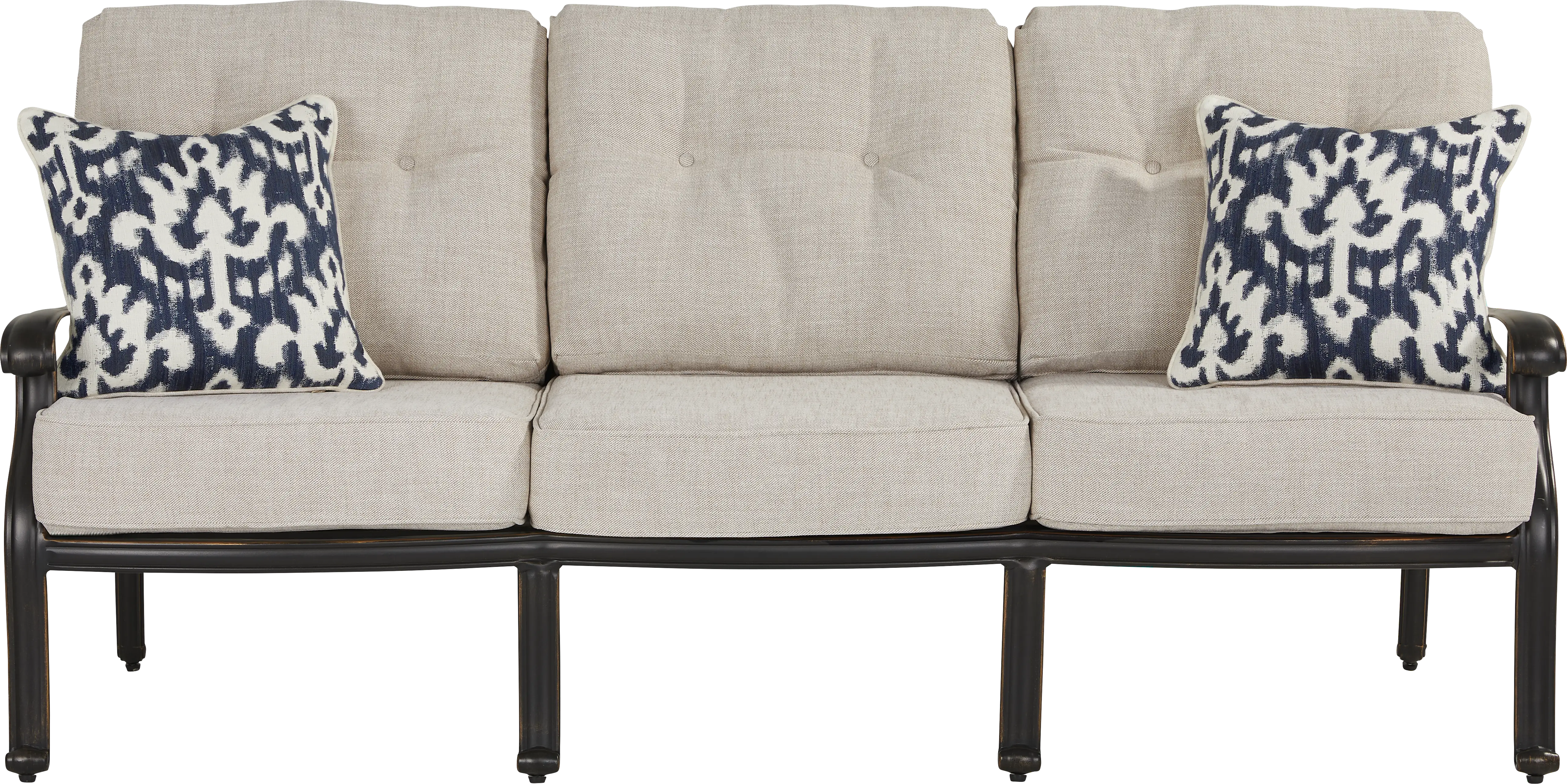 Carina Bronze Outdoor Sofa with Desert Cushions - Thumbnail - Image 1