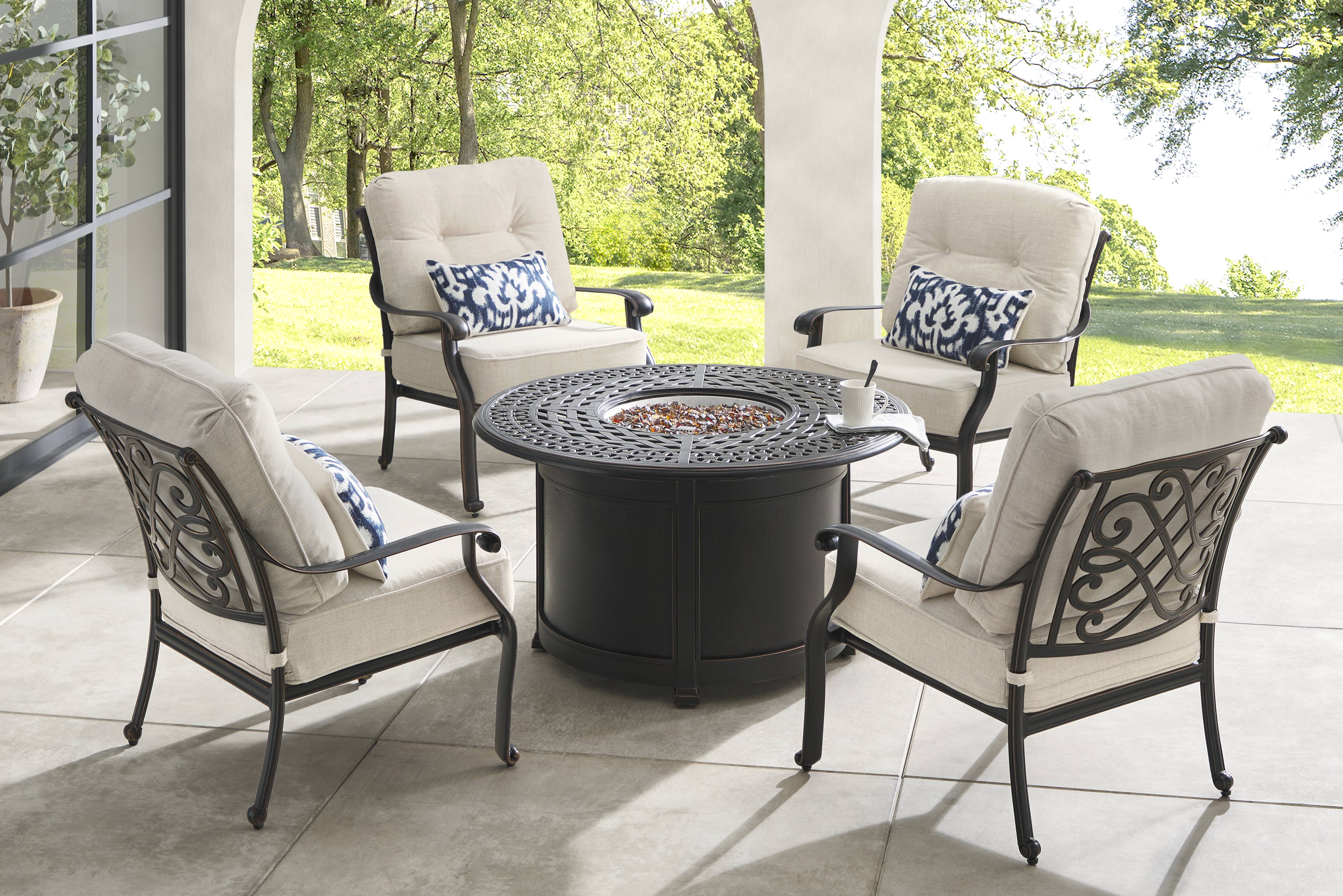 Carina Bronze 44 in. Round Outdoor Fire Pit