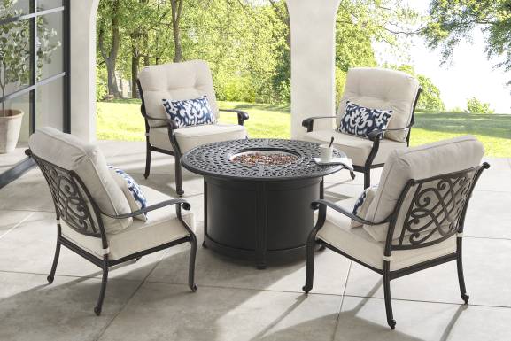 Carina Bronze 44 in. Round Outdoor Fire Pit
