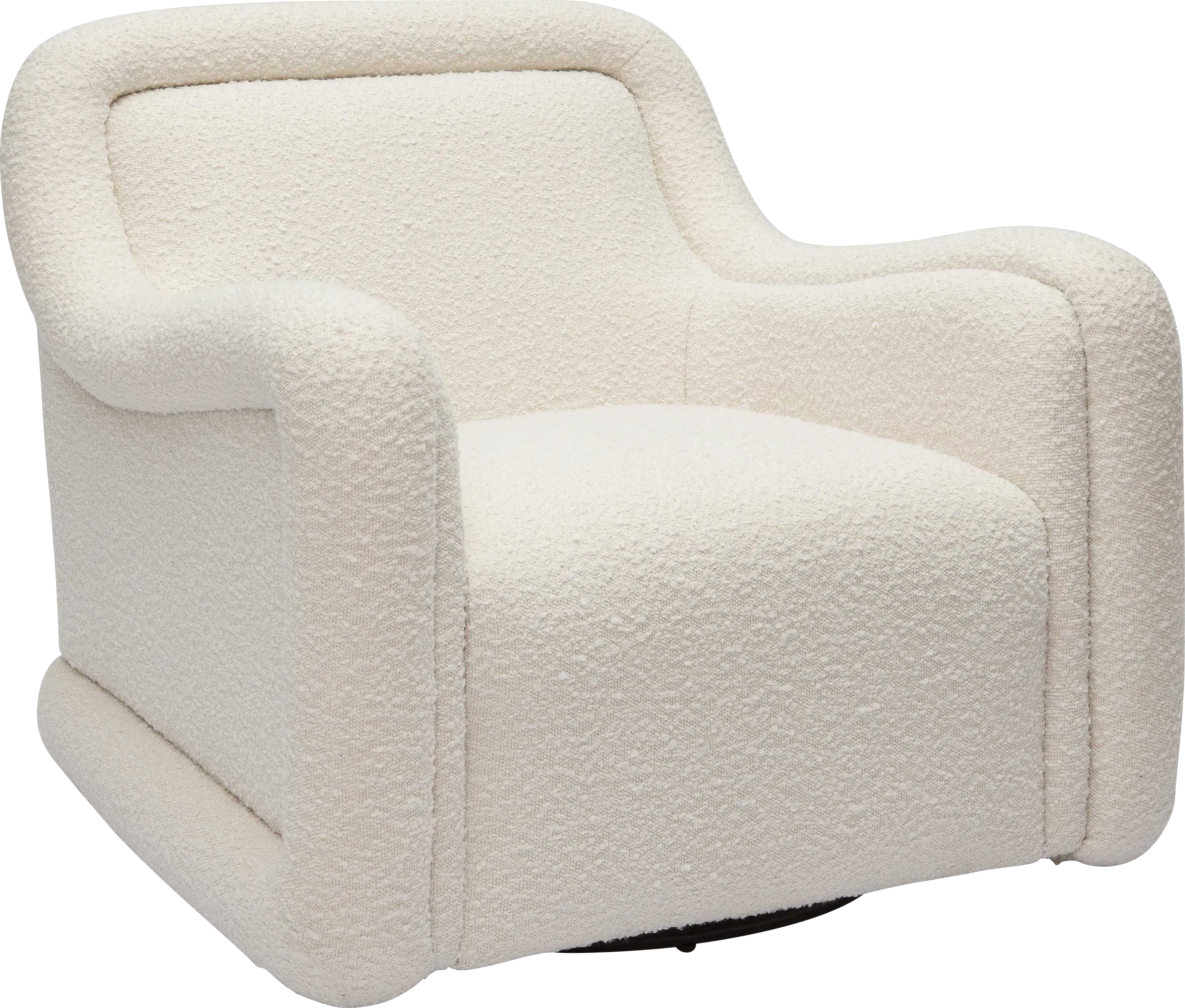 Fullbrighty Cream Swivel Accent Chair - Thumbnail - Image 1