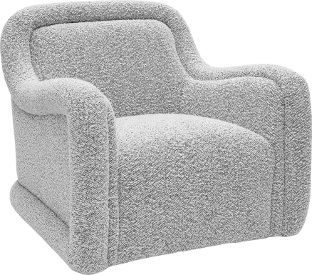 Fullbrighty Gray Swivel Accent Chair