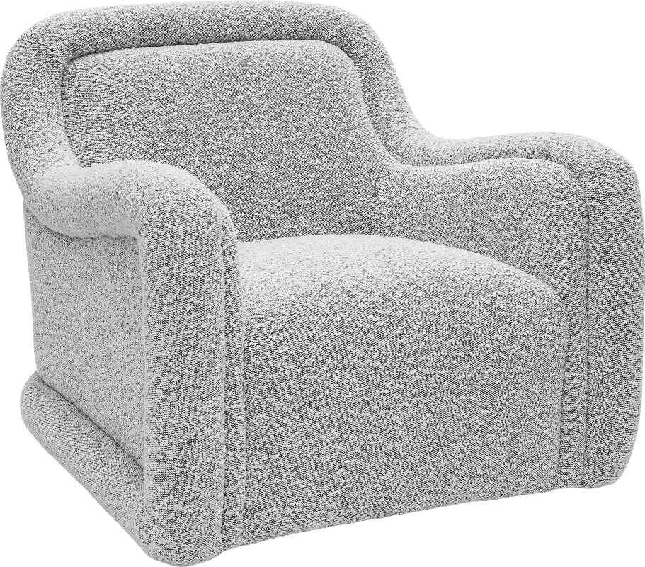 Fullbrighty Gray Swivel Accent Chair