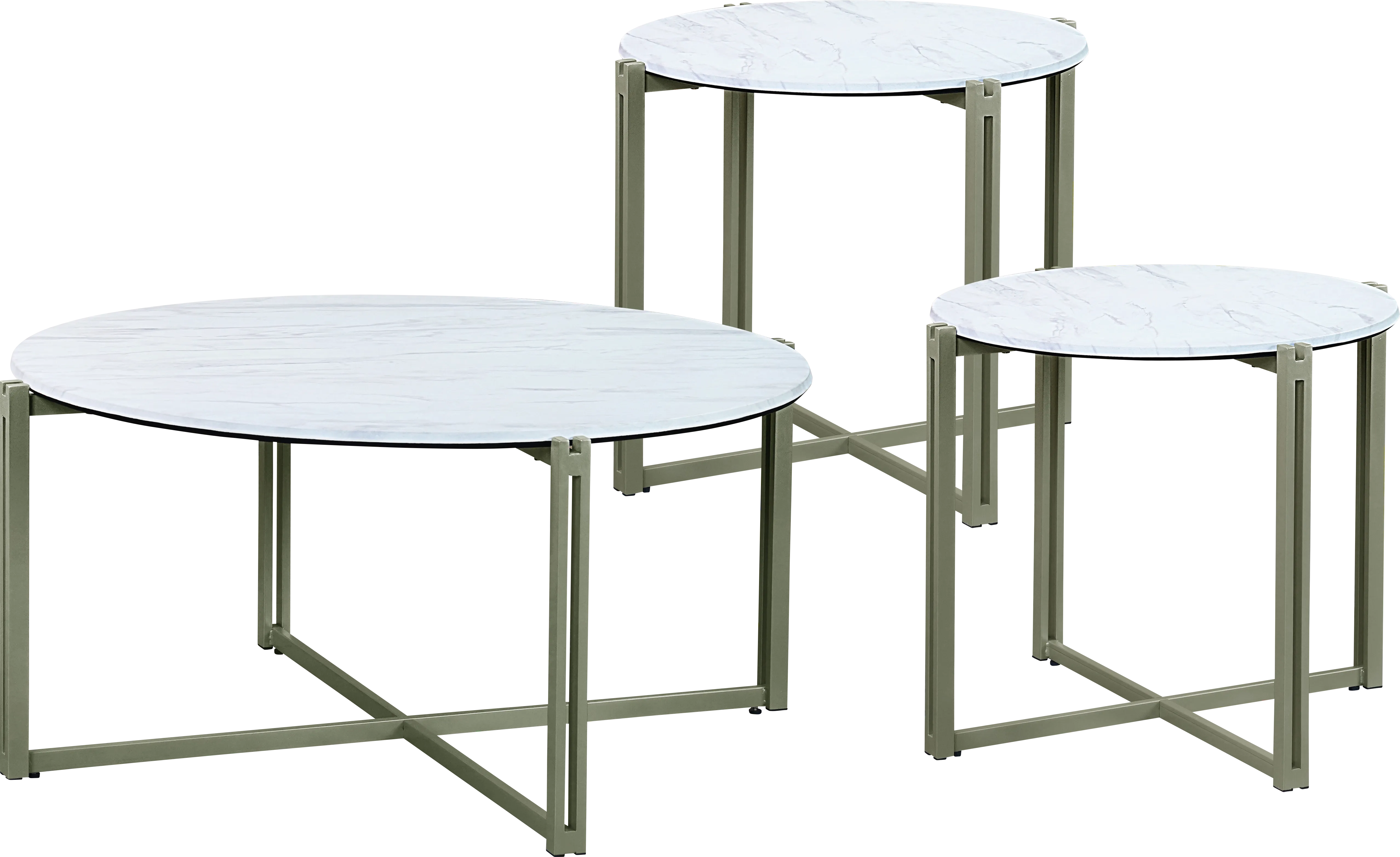Bonito Beige 3 Pc Table Set - Thumbnail - Image 1