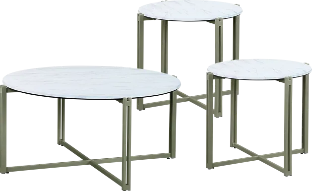 Bonito Beige 3 Pc Table Set