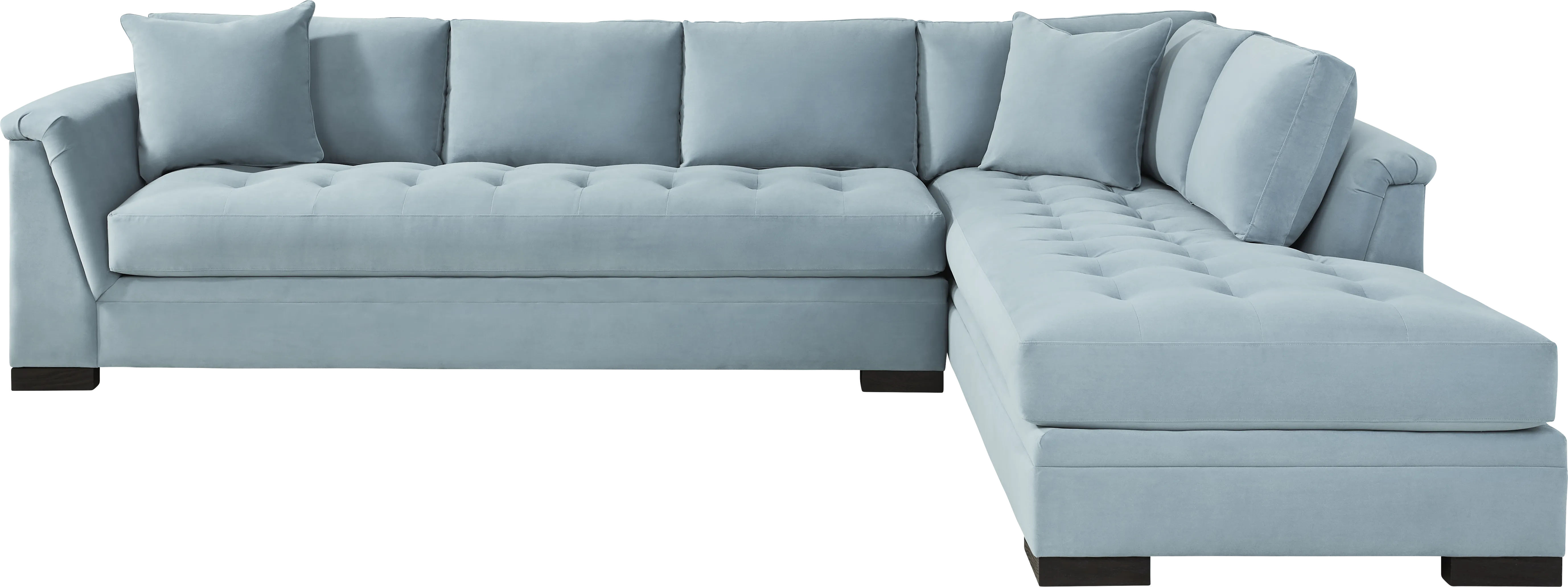 Harper Blue 5 Pc Sectional Living Room - Thumbnail - Image 2