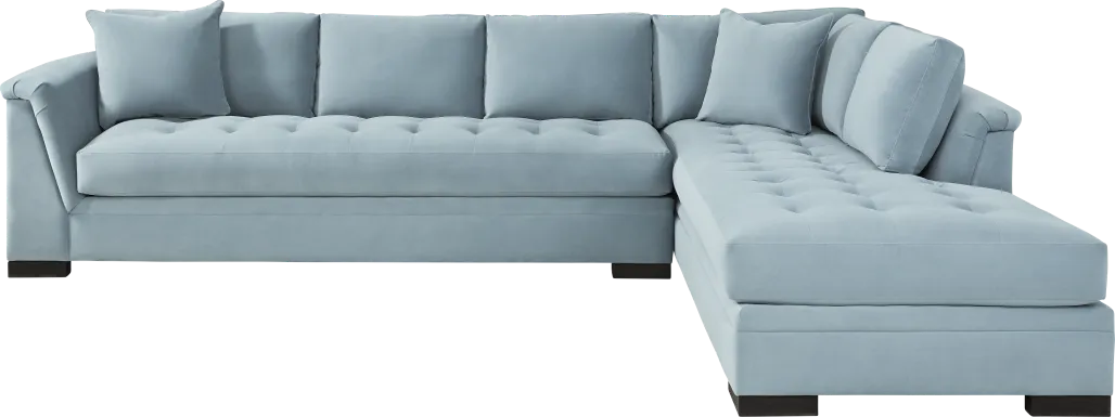 Harper Blue 2 Pc XL Sectional