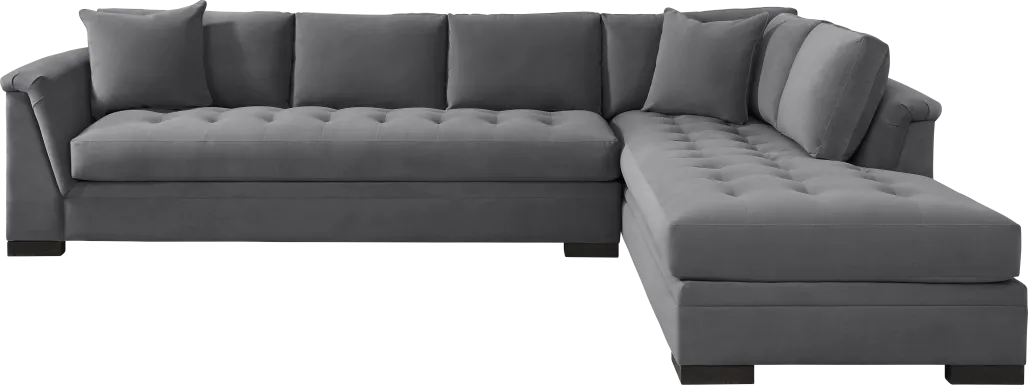 Harper Steel 2 Pc XL Sectional