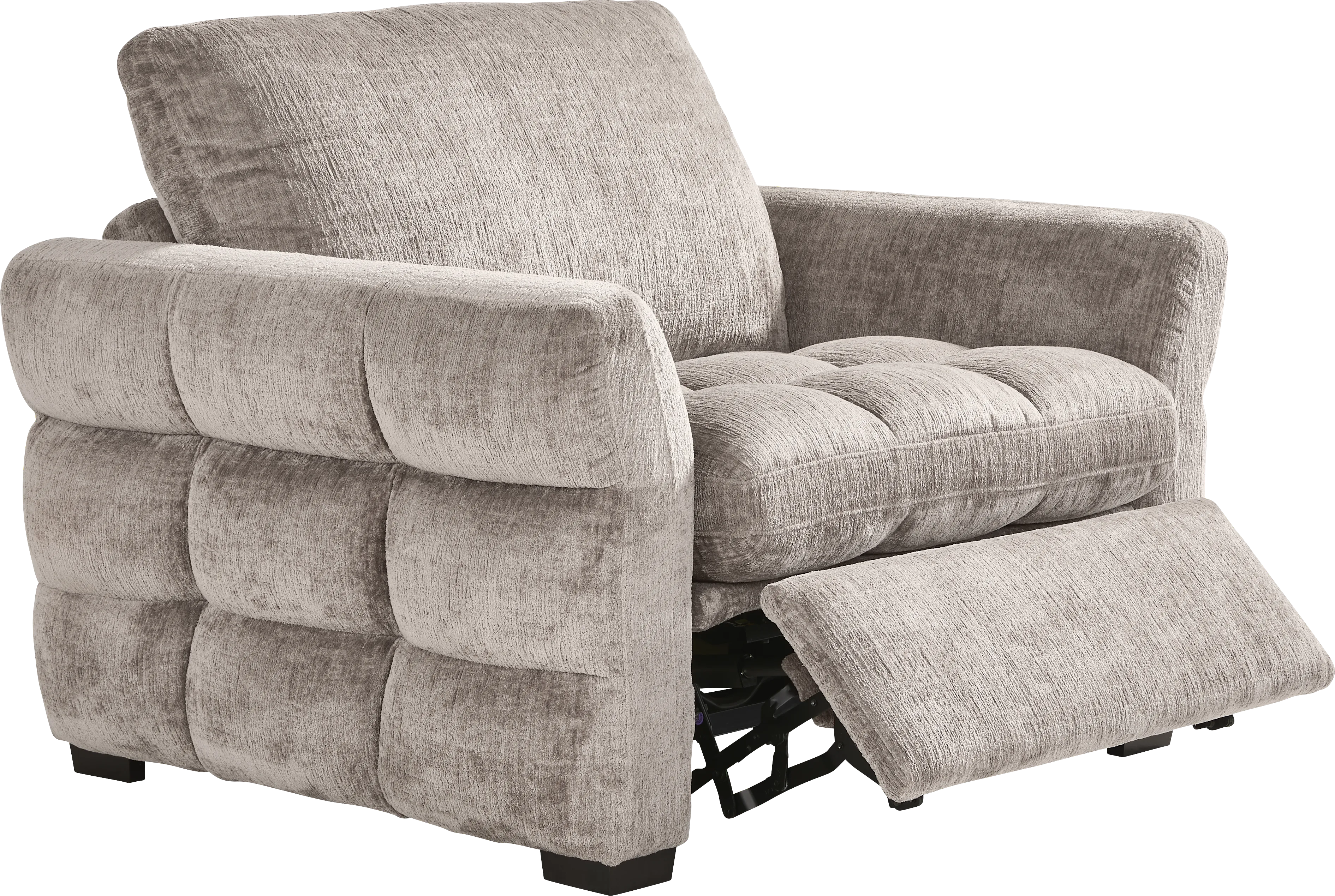 Richland Gray Power Recliner - Thumbnail - Image 1