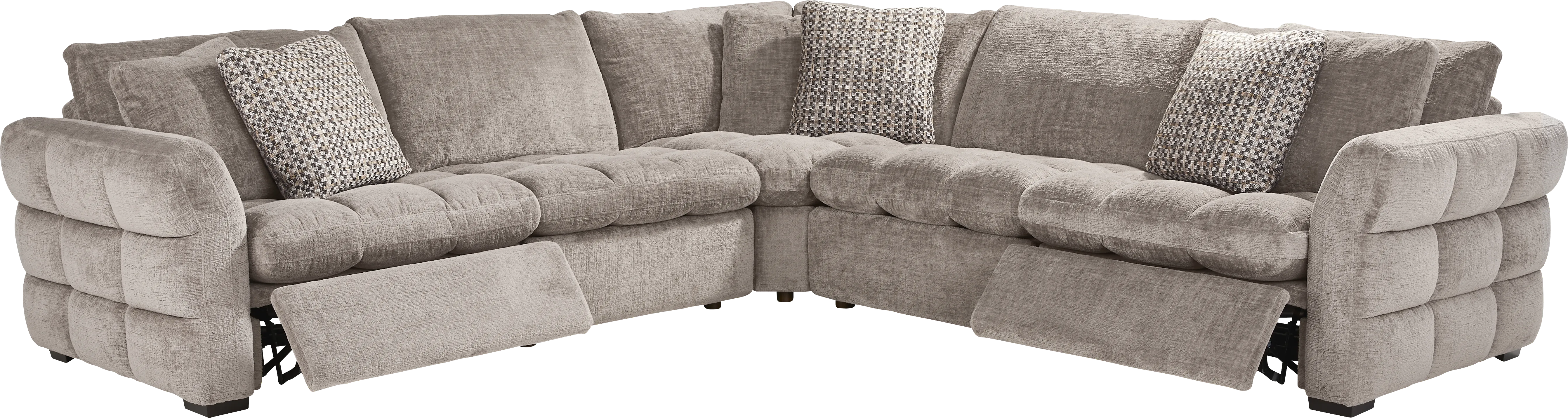Richland Gray 8 Pc Power Reclining Sectional Living Room - Thumbnail - Image 2