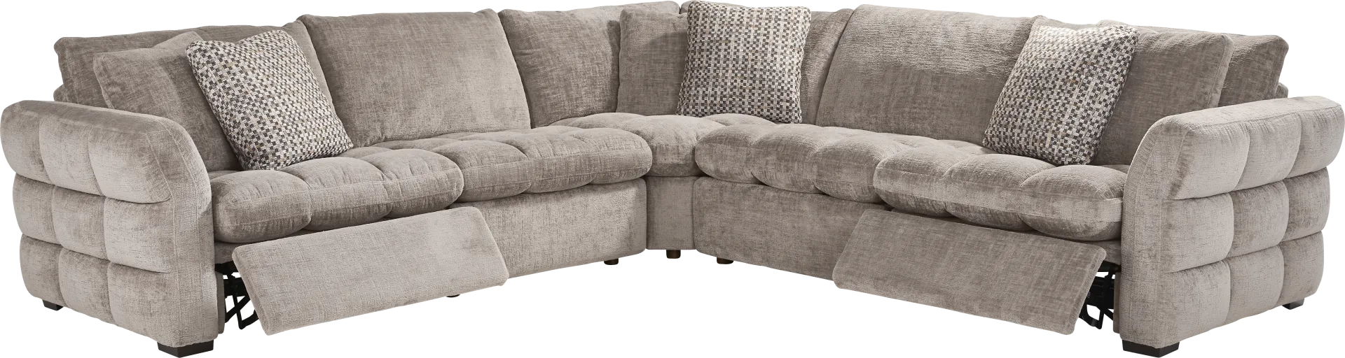 Richland Gray 8 Pc Power Reclining Sectional Living Room - Image 2