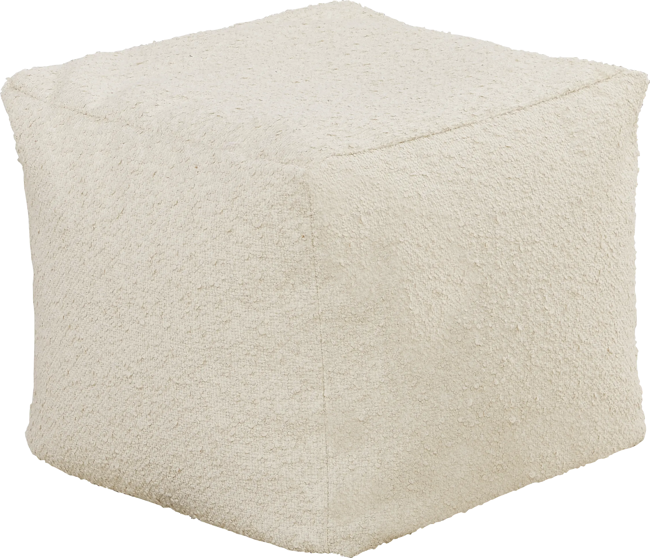 Pall Ivory Outdoor Pouf - Thumbnail - Image 1