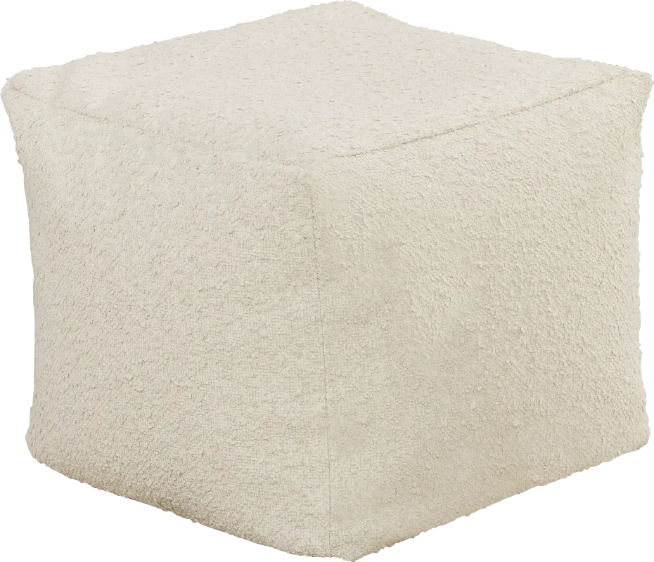 Pall Ivory Outdoor Pouf