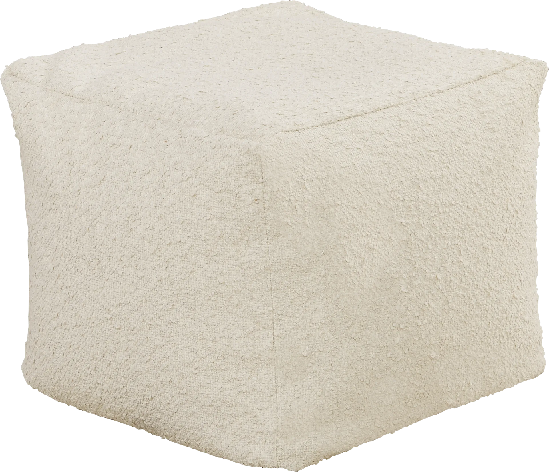 Pall Ivory Outdoor Pouf - Image 1