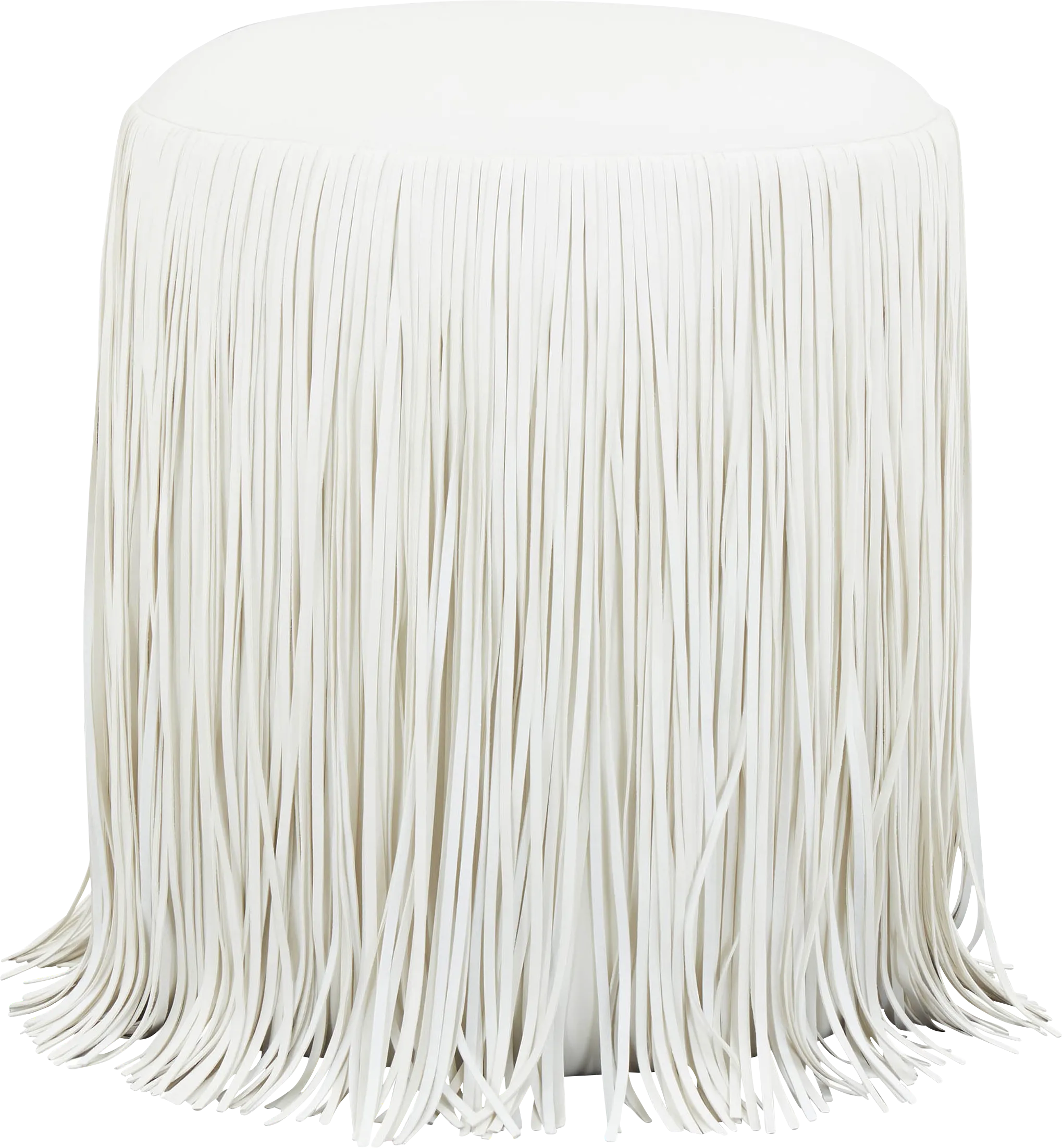 Linnwood Ivory Ottoman - Thumbnail - Image 1