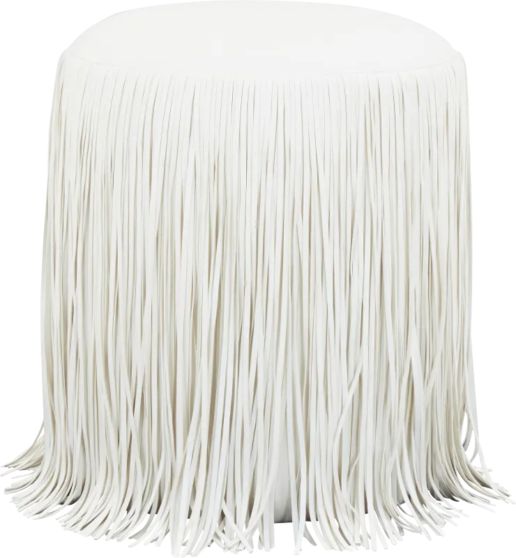 Linnwood Ivory Ottoman