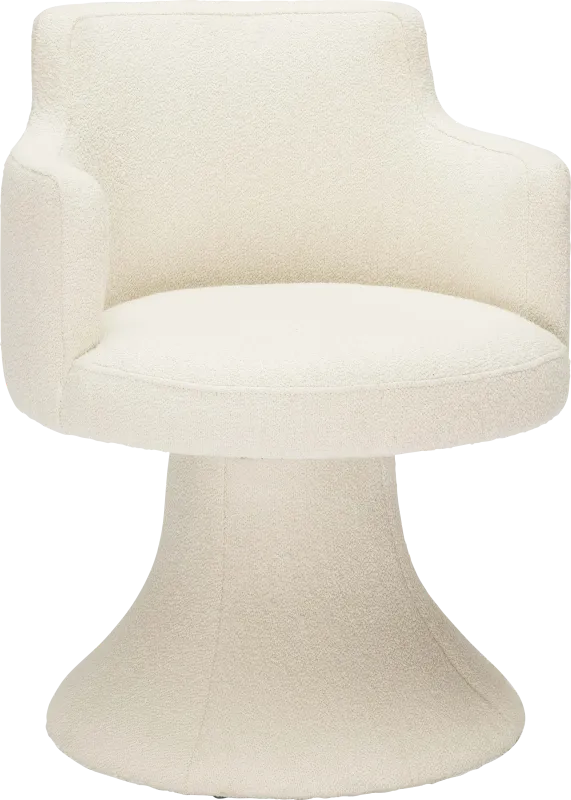 Engberg Cream Swivel Arm Chair