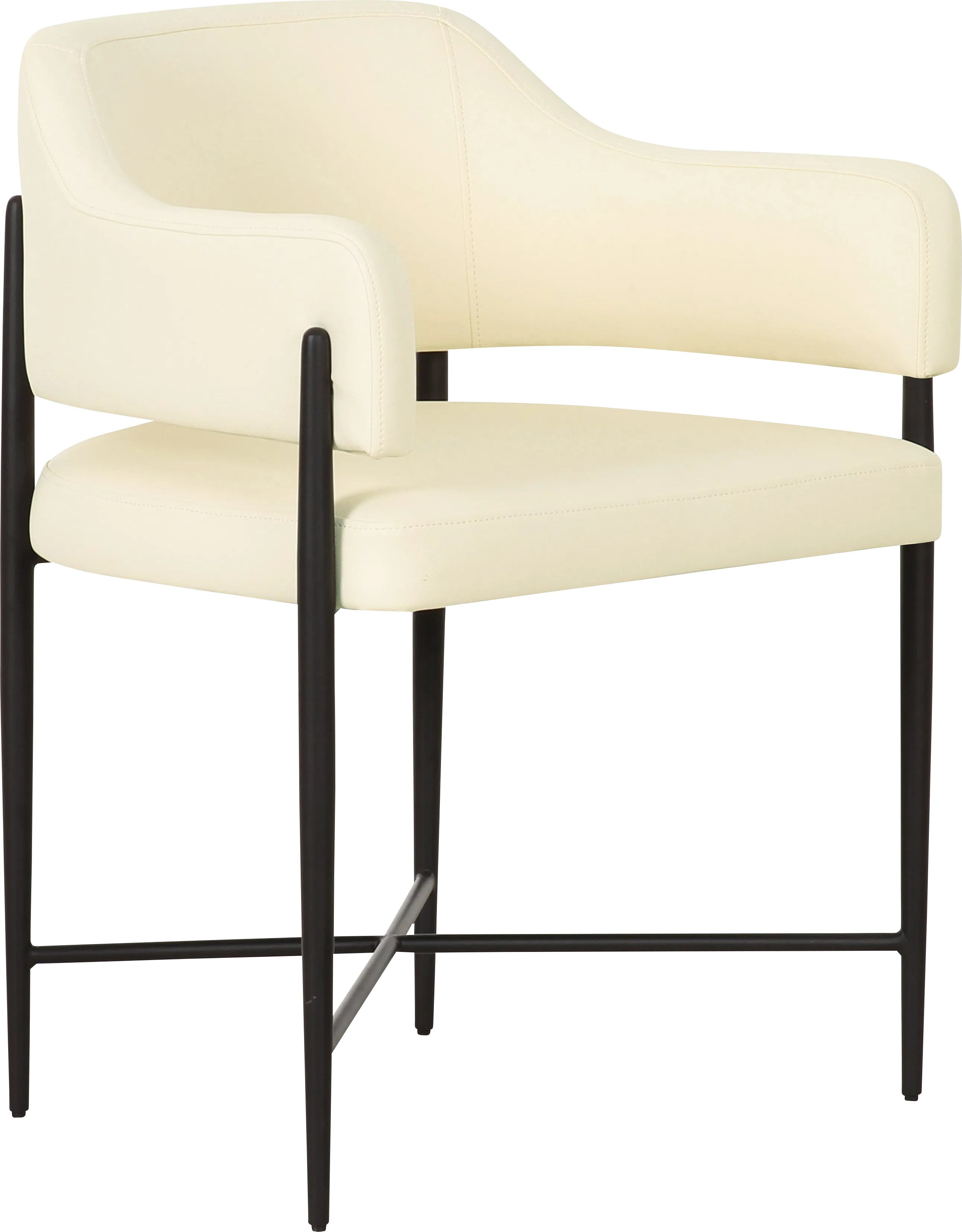 Hansomcab II Cream Arm Chair - Thumbnail - Image 1