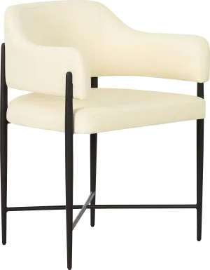Hansomcab II Cream Arm Chair