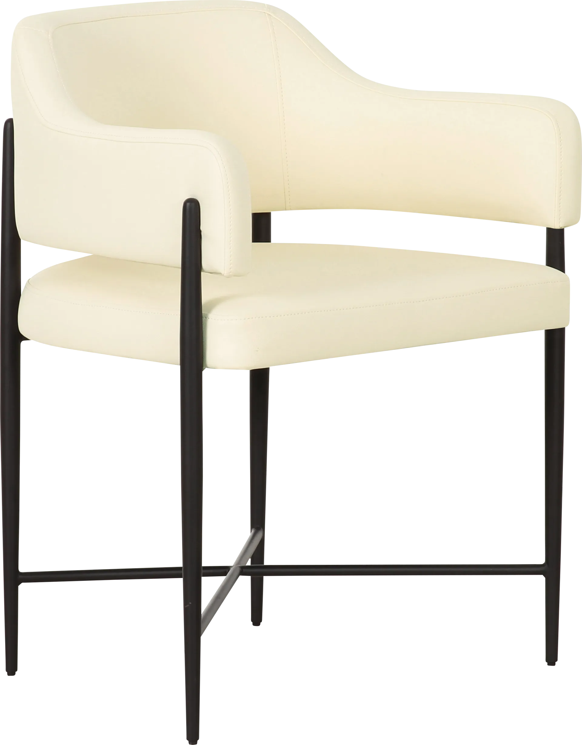 Hansomcab II Cream Arm Chair - Image 1