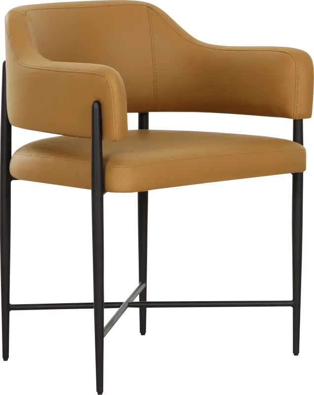 Hansomcab II Tan Arm Chair