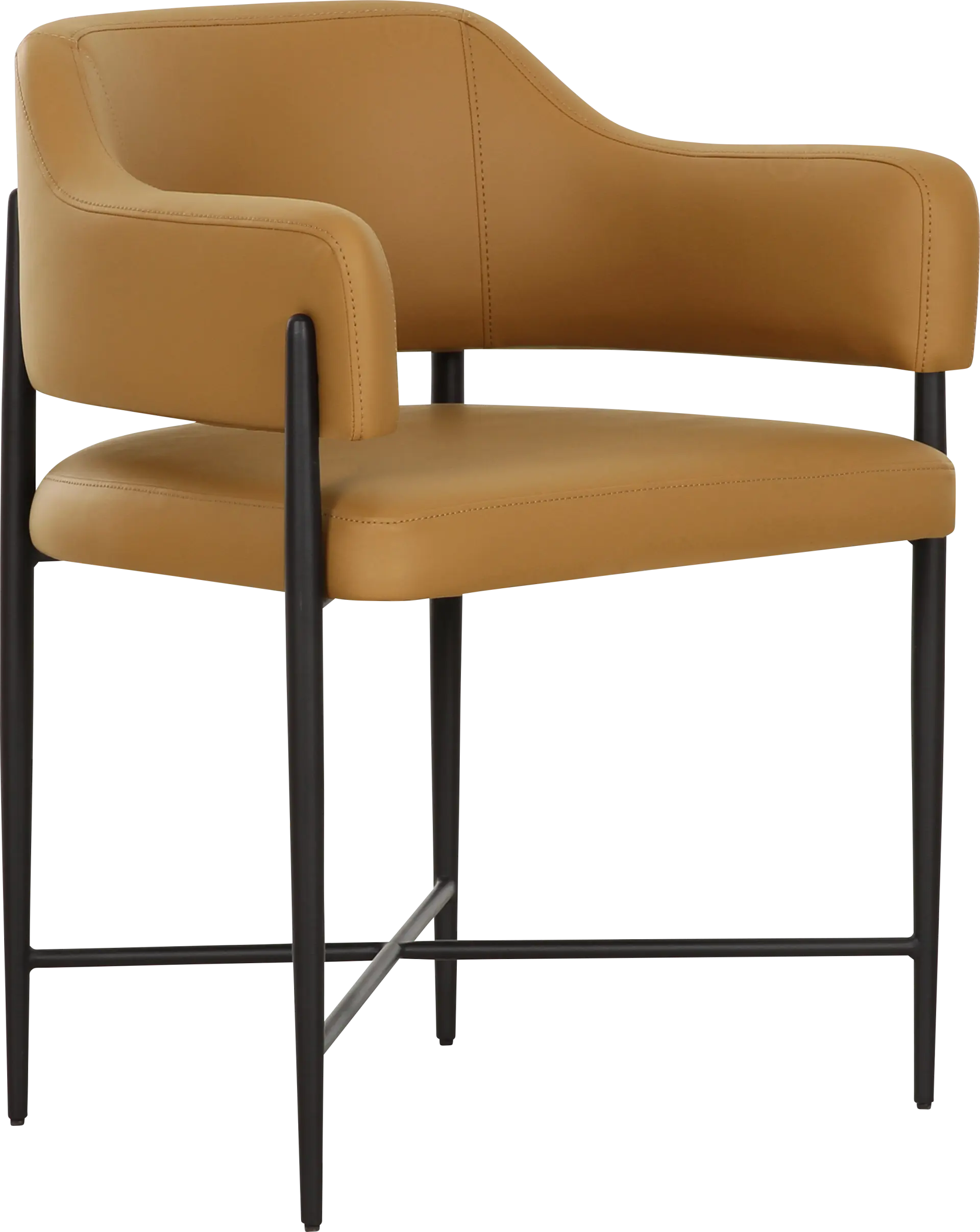 Hansomcab II Tan Arm Chair