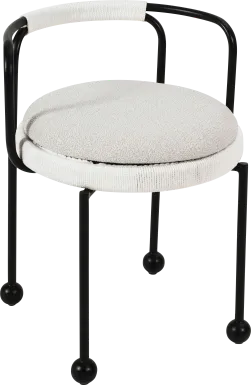 Outdoor Hollyhocky Cream Side Chair